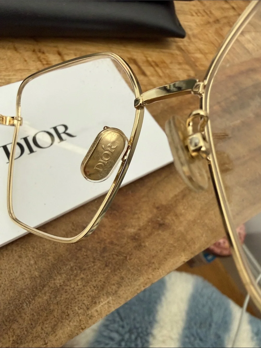 Dior Women's Gold Rim Optical Glasses